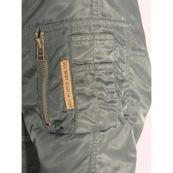 Women’s Old Navy Flight Parka Hooded Olive Gen Sz S - Picture 3 of 16